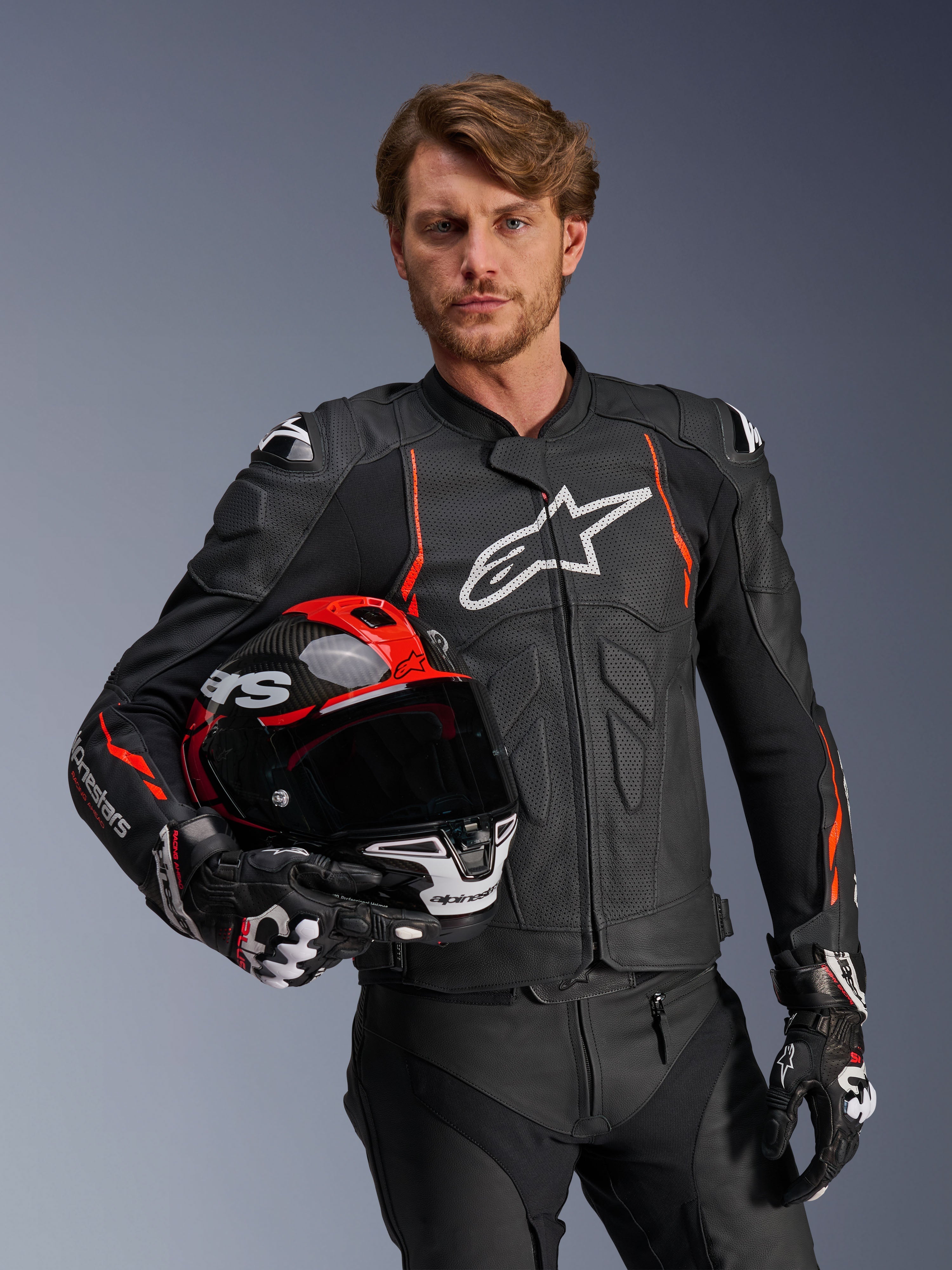 alpinestars ハーフメッシュレザージャケット Dusk Airflow Leather - Motorcycle Jacket | Alpinestars®