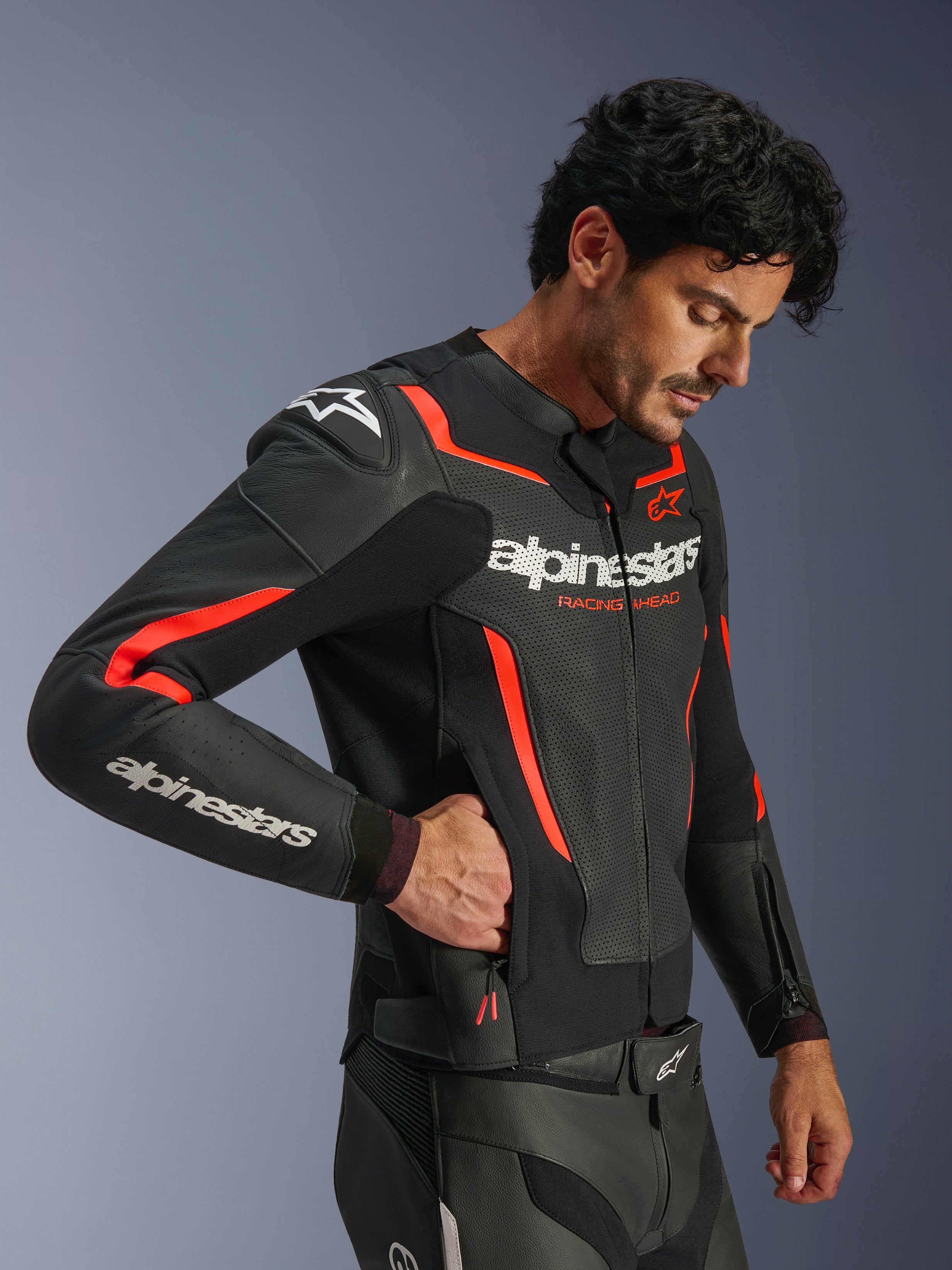 GP Force V2 Air Leather - Motorcycle Jacket | Alpinestars®