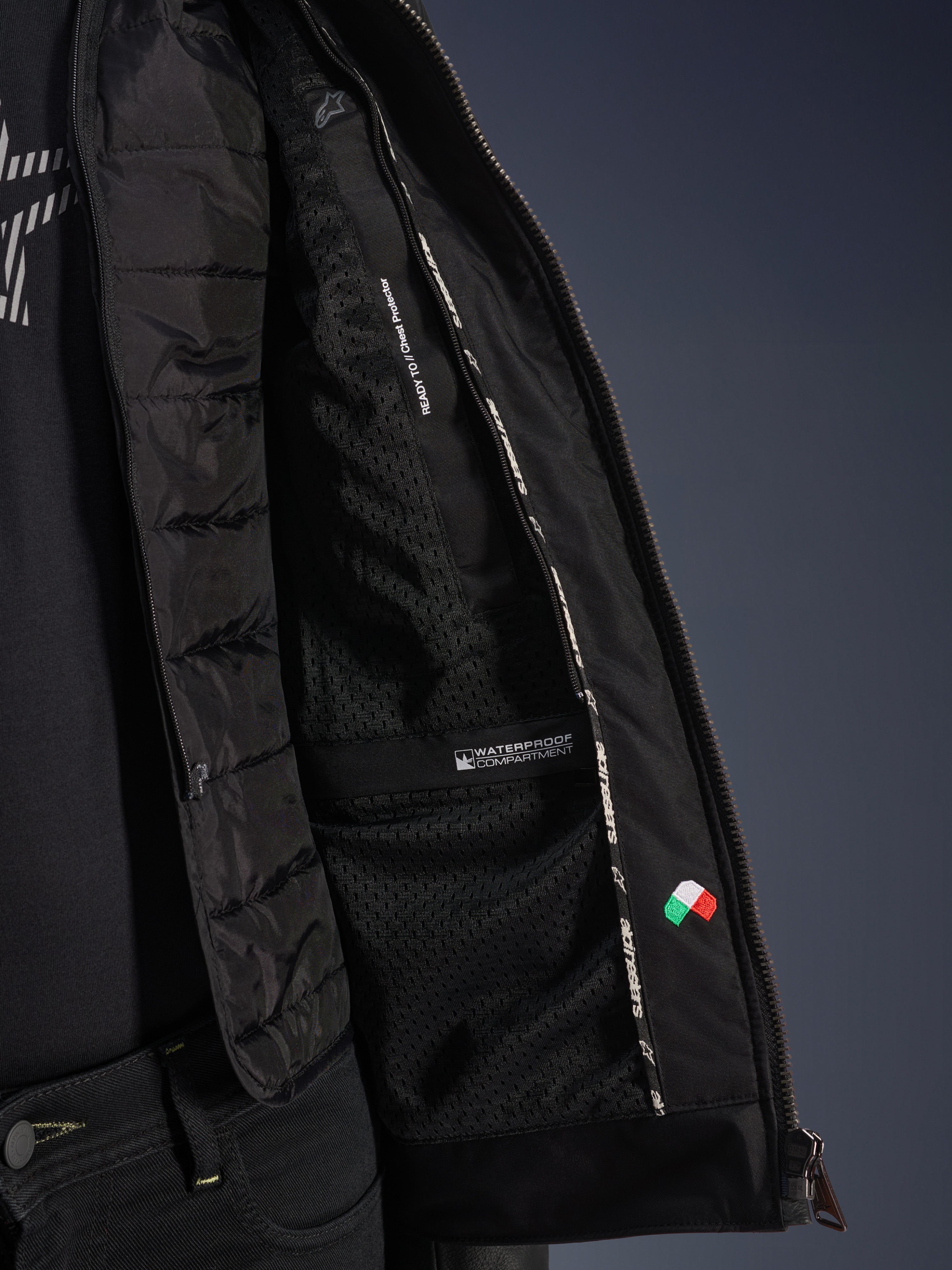 Blacktrack Leather Jacket - BLACK URBAN CONTEMPORARY Jackets