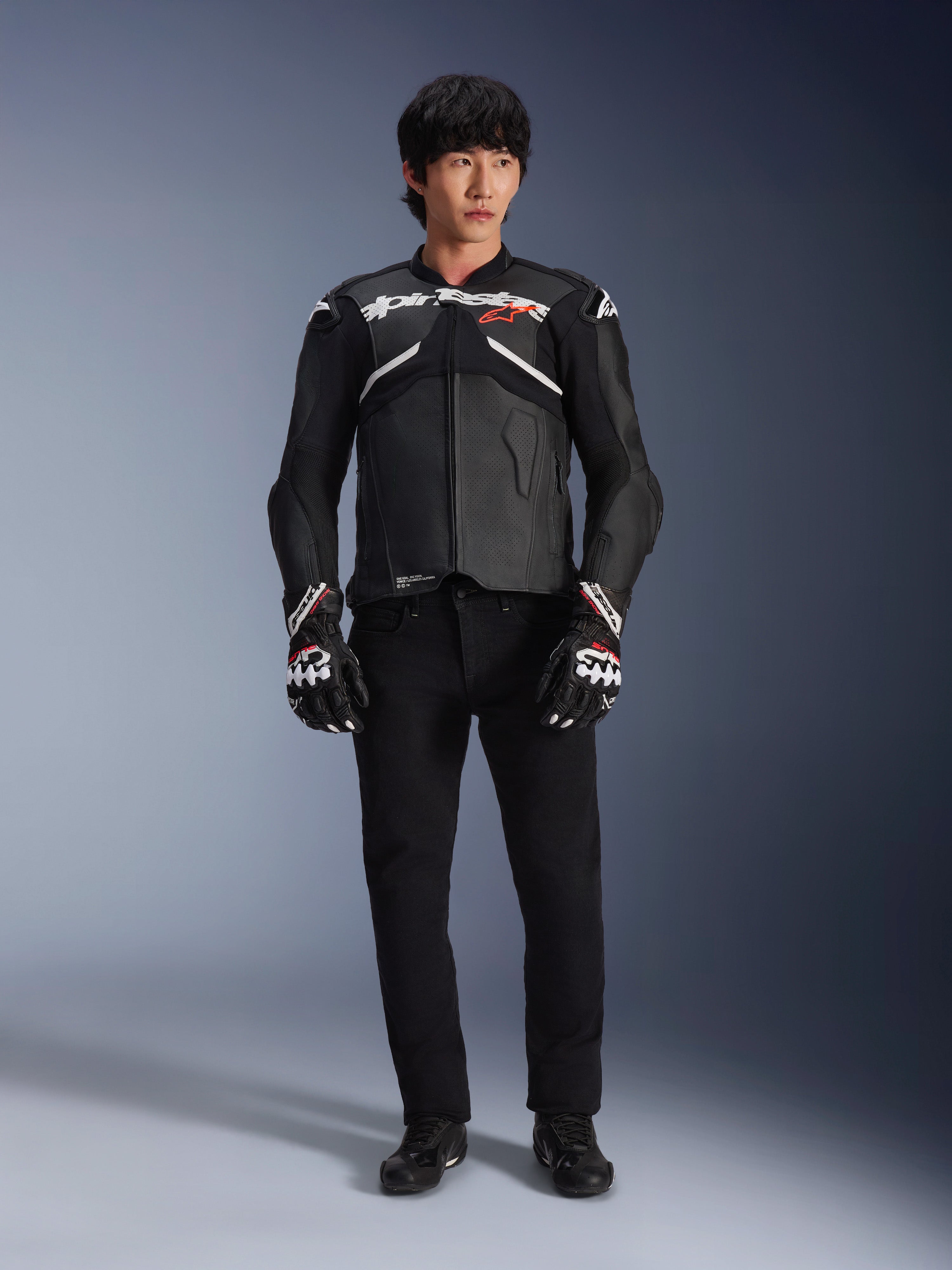 Atem V5 Leather Jacket - BLACK RACING/SPORT Jackets