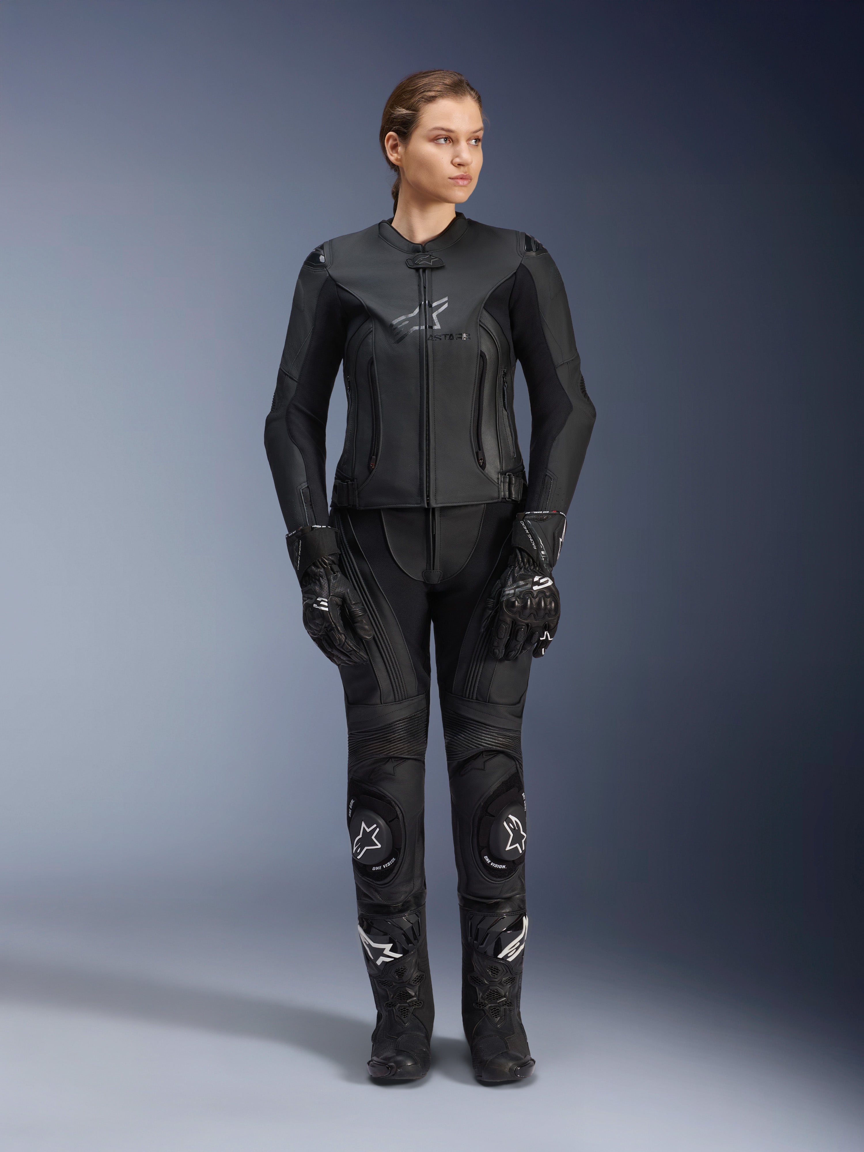 Women Stella GP Plus V4 - Motorcycle Leather Jacket | Alpinestars®