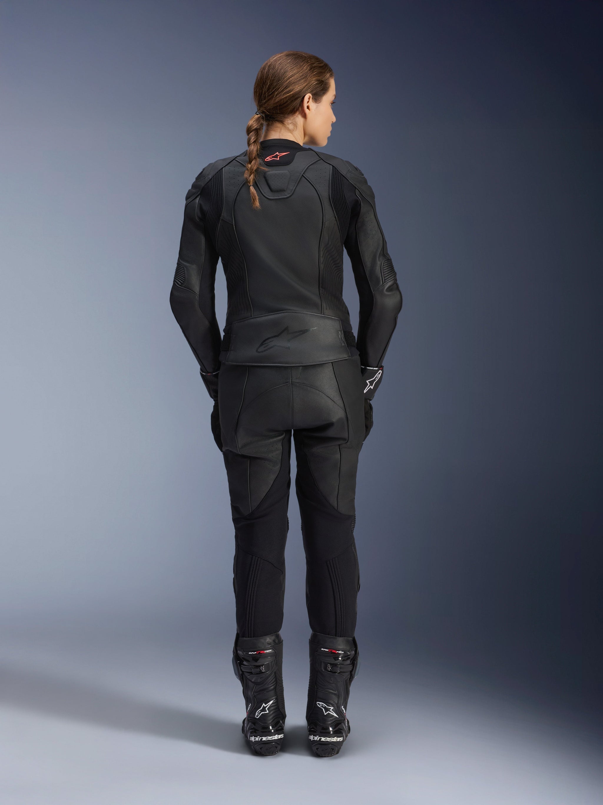 Women Stella GP Plus V4 Leather Jacket