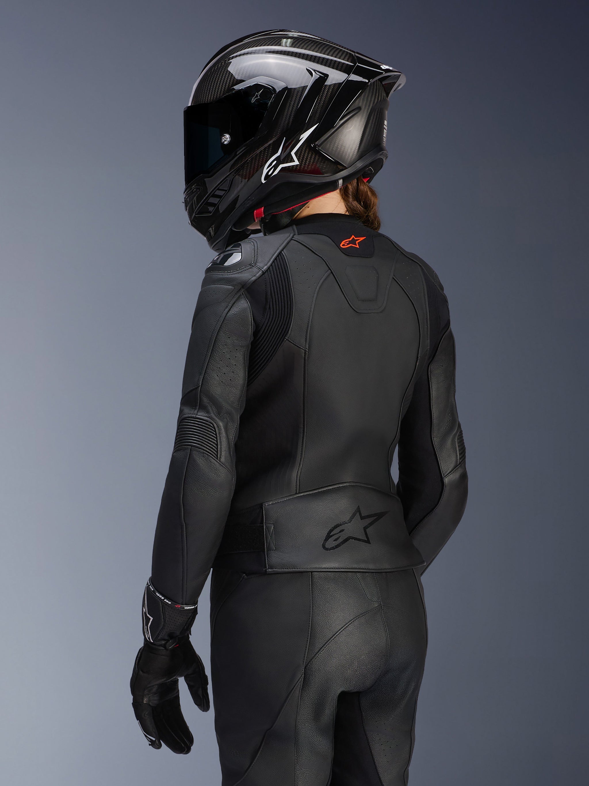 Women Stella GP Plus V4 Leather Jacket