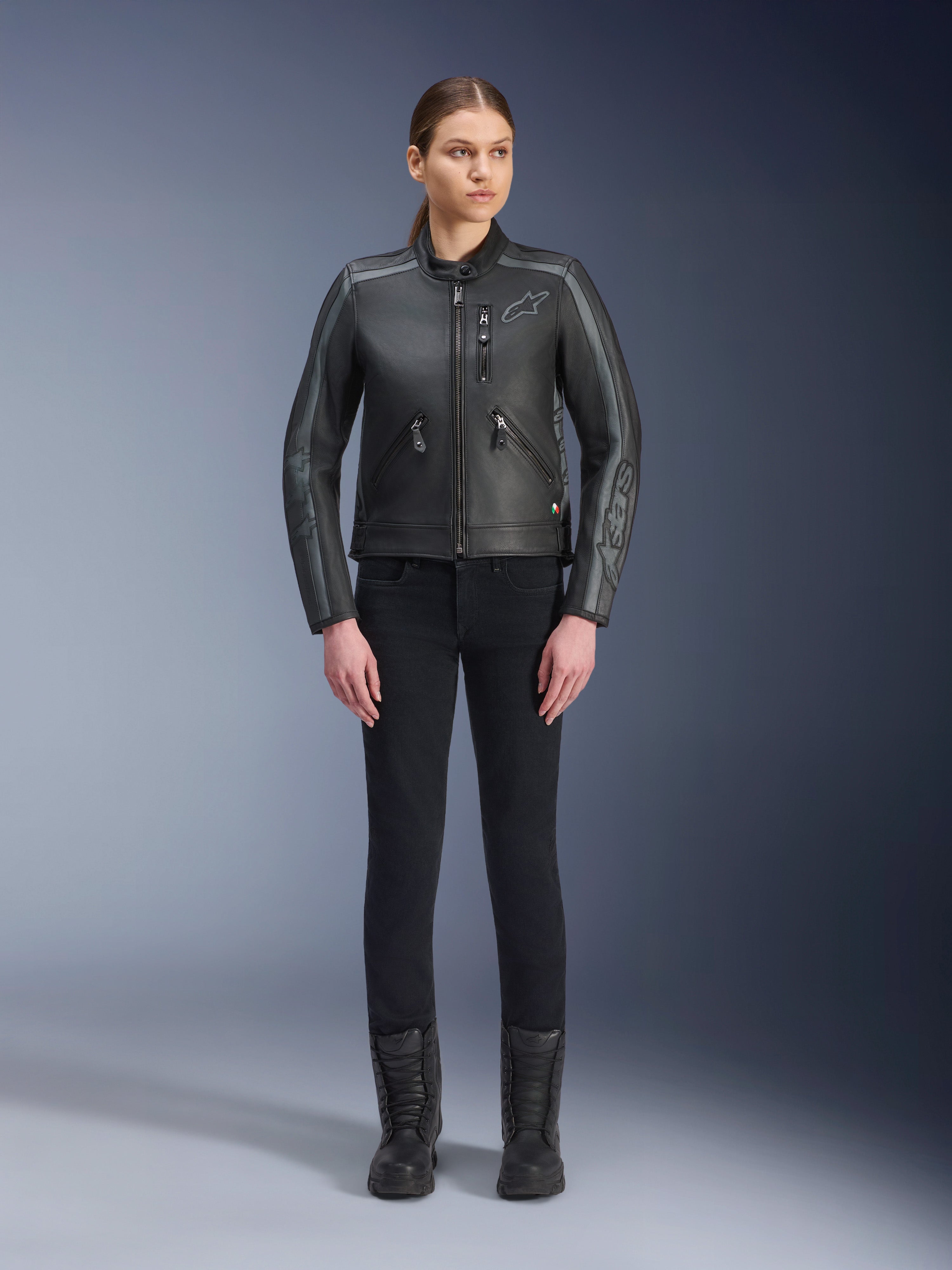 Stella Dyno Leather Jacket - Motorcycle Jacket | Alpinestars®