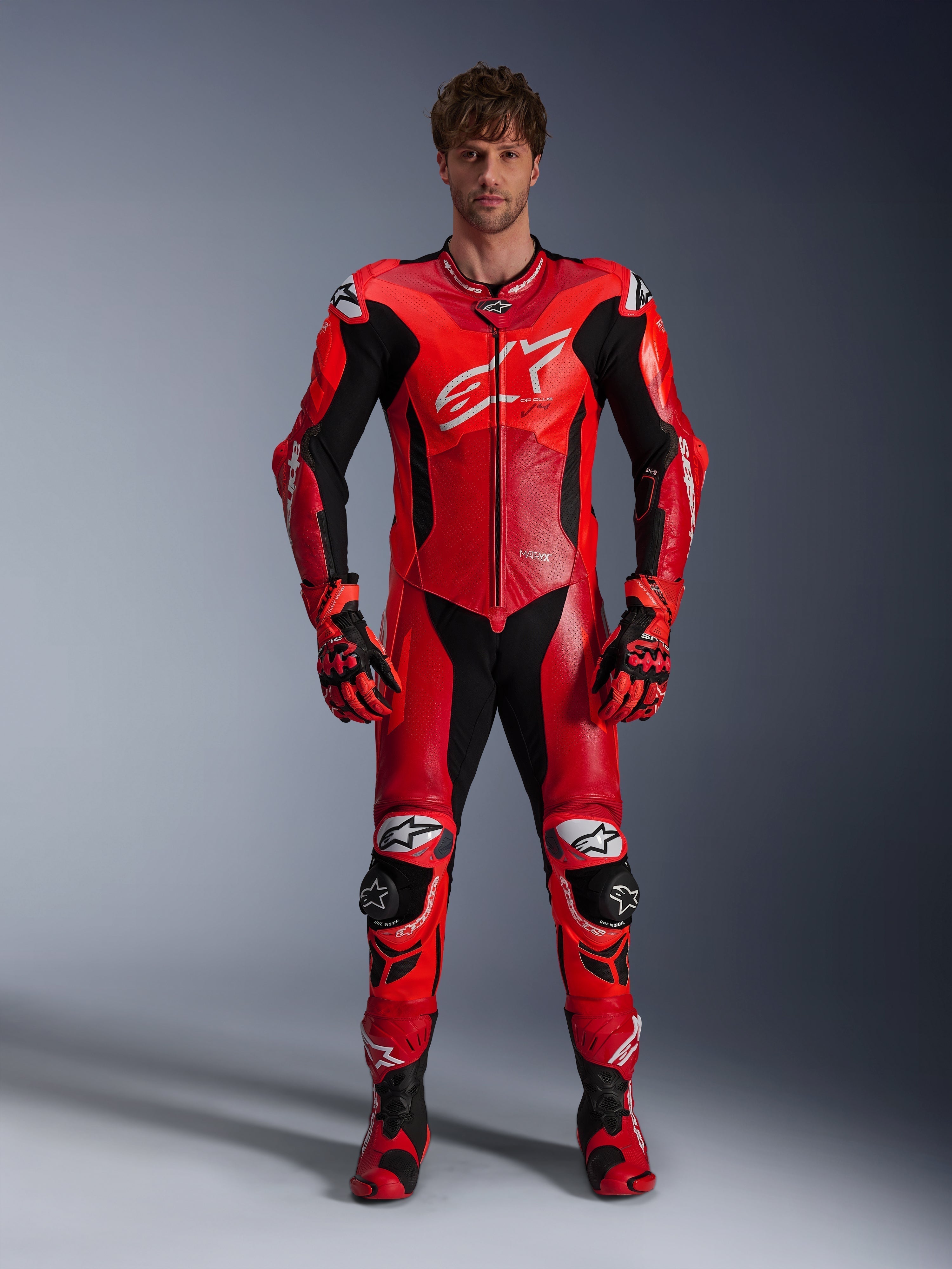 Gp Plus V4 Sprint 1Pc Leather Suit - Motorcycle Suits | Alpinestars®