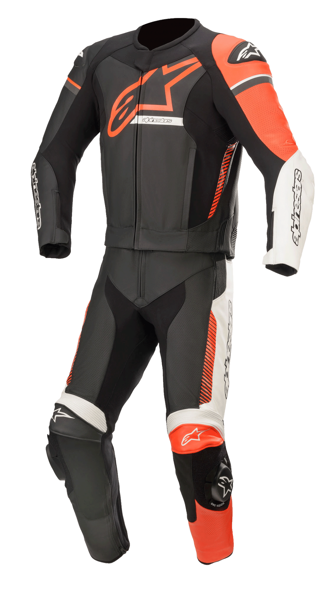 GP Force Phantom Leather Suit 2PC - BLACK RACING/SPORT Two Piece Suits GP Force Phantom Leather Suit 2PC - BLACK RACING/SPORT Two Piece Suits