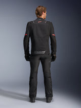 Alpinestars ST-2 Air Jacket, black motorcycle touring jacket for men, featuring back mesh ventilation panels.