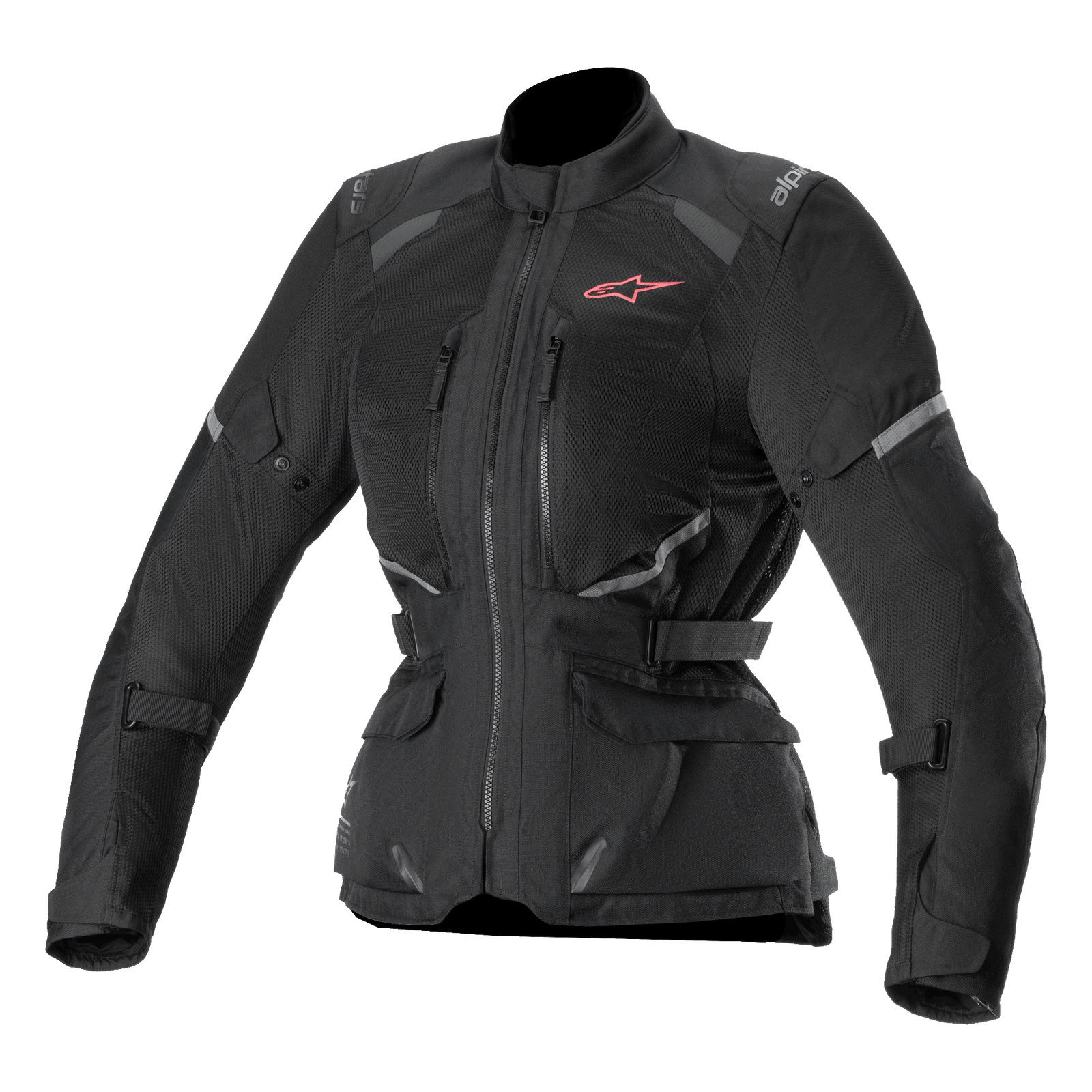 Alpinestars Stella Andes Air Drystar Jacket, Women's Motorcycle Touring Jacket, Black, CE Certified textile jacket with extensive mesh ventilation and Tech-Air compatibility