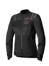 Alpinestars Stella ST-2 Air Jacket, women's motorcycle touring jacket, black, textile construction with mesh panels, CE Level AA certified and Tech-Air ready