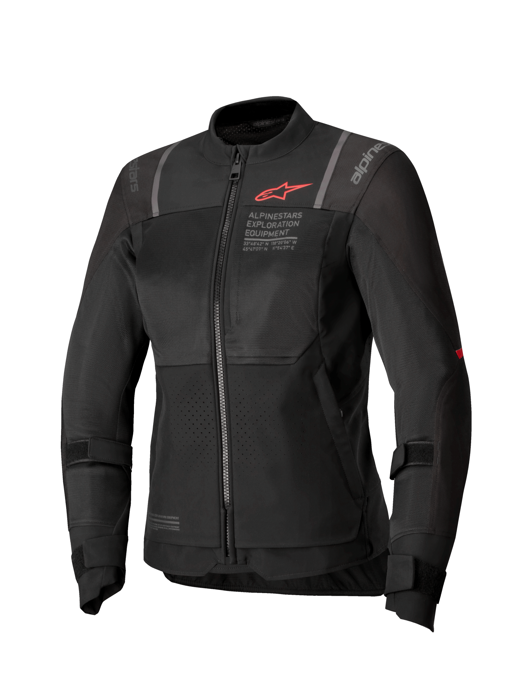 Alpinestars Stella ST-2 Air Jacket, women's motorcycle touring jacket, black, textile construction with mesh panels, CE Level AA certified and Tech-Air ready