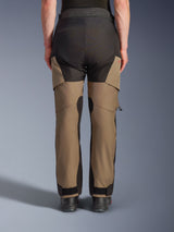 Alpinestars Andes V4 Drystar® Pants, Motorcycle Adventure Touring Pants, Walnut and Black, back view featuring reinforced black seat panels, red logo detail, and adjustable ankle closures.