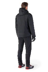 Alpinestars Morush Waterproof Parka, Black Urban Motorcycle Jacket, Men's Textile, Tech-Air 3 Ready with stormproof hood.