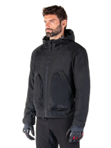 Alpinestars Morush Waterproof Parka, Men's Black Urban Motorcycle Jacket, Textile, CE Certified, Tech-Air Ready.