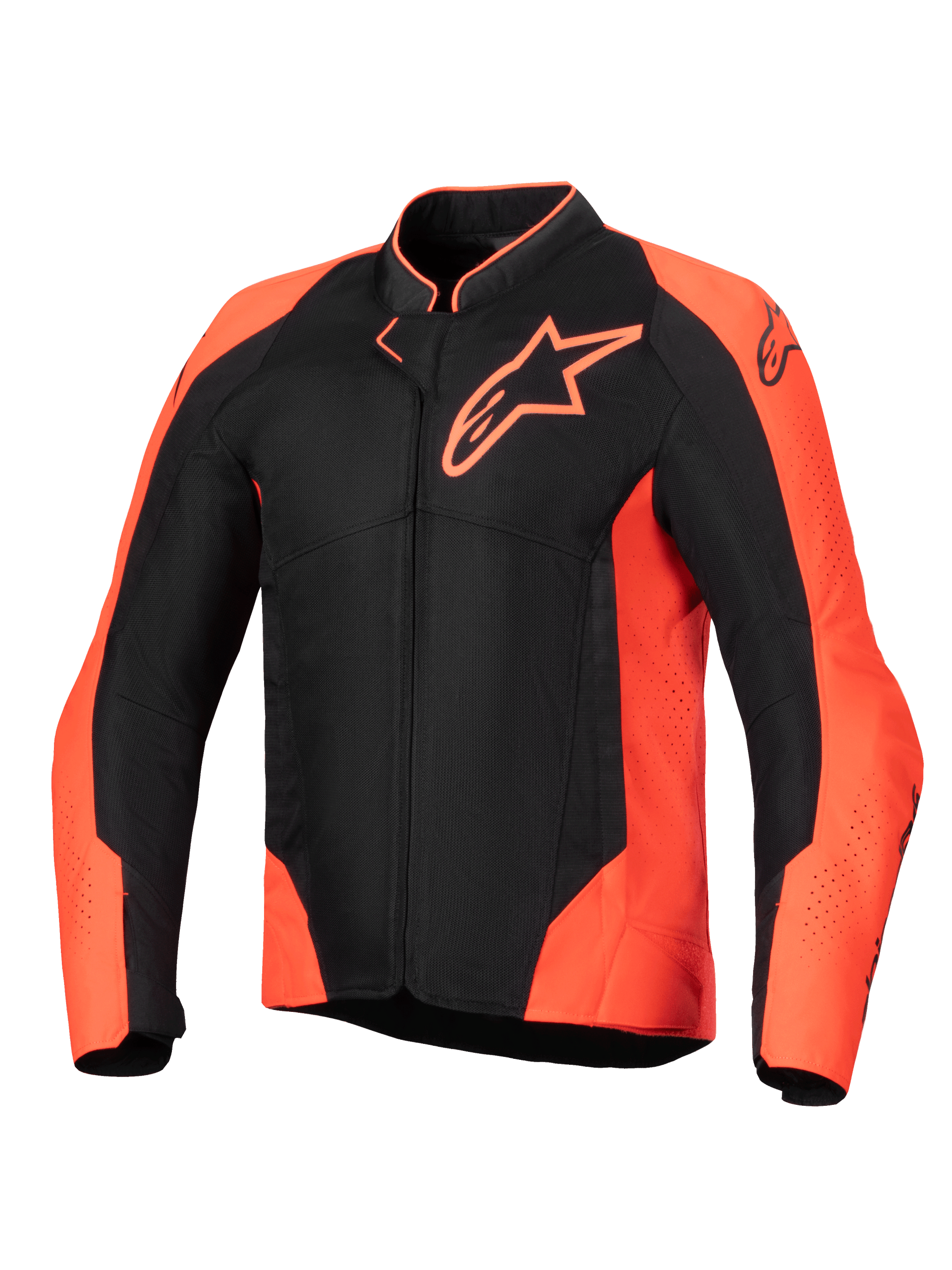 Alpinestars Viper Air V4 Men's Jacket, Red Fluo and Black ventilated motorcycle racing jacket, tech mesh, Tech-Air Ready.