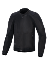 Alpinestars Troop-Air Jacket, Men's Black Urban Motorcycle Road Jacket, breathable textile mesh with CE armor.