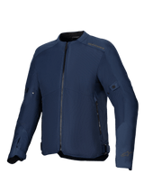 Alpinestars C-1 Air Jacket in Blue, urban textile motorcycle jacket with ventilated tech mesh panels and CE certification.