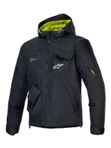 Alpinestars Mogress Air Jacket, Men's Urban Motorcycle Jacket, Black and Lime Punch, Ventilated Textile Ripstop, CE Certified.