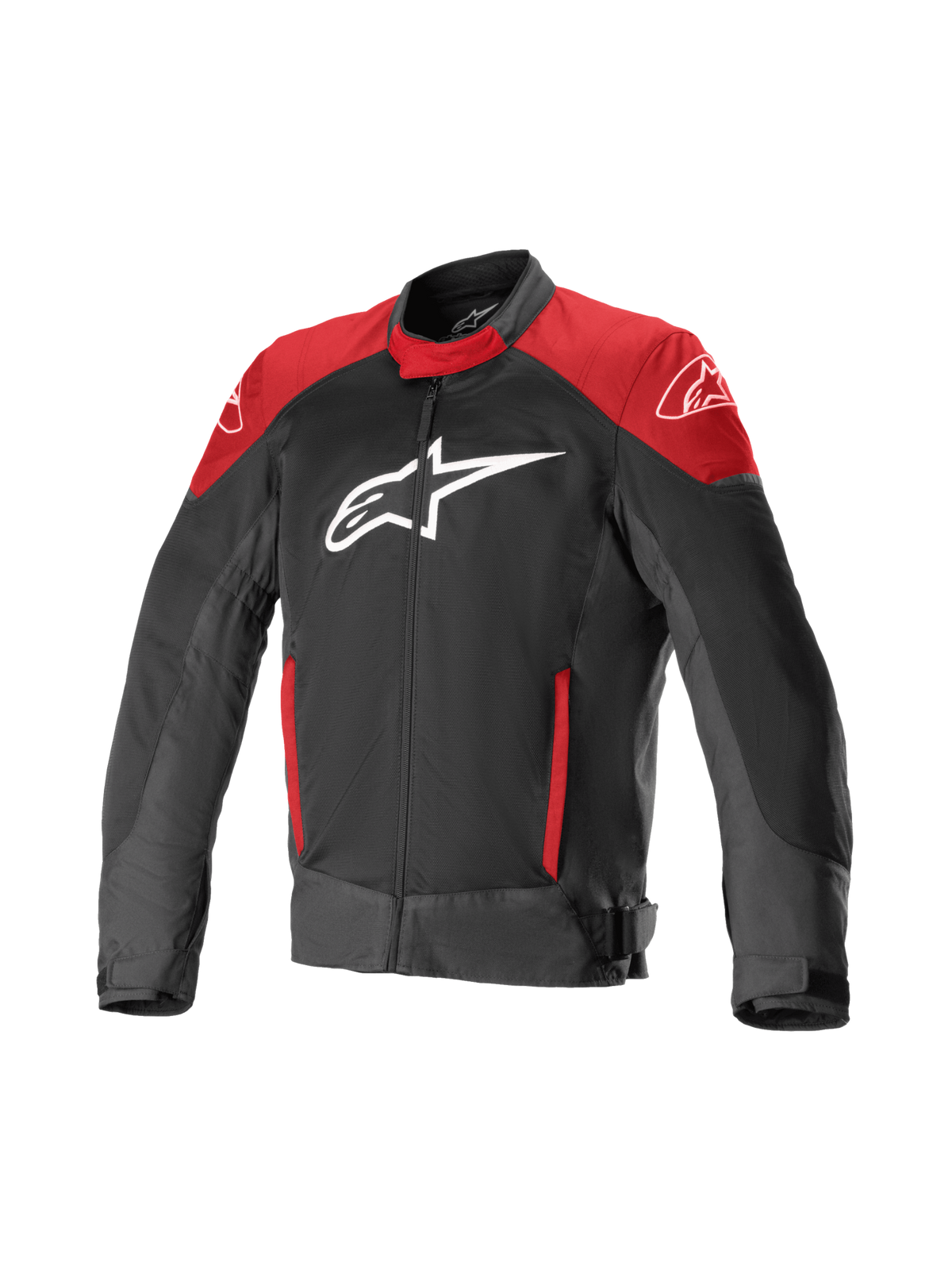 Alpinestars T-SP X Superair Jacket - Motorcycle - Black with red shoulder panels - Front view