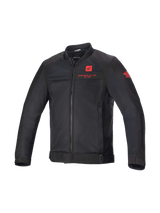 Alpinestars Honda Luc V2 Air Jacket, Urban Motorcycle Riding, Men's, Black and Red, Ventilated Textile Mesh.
