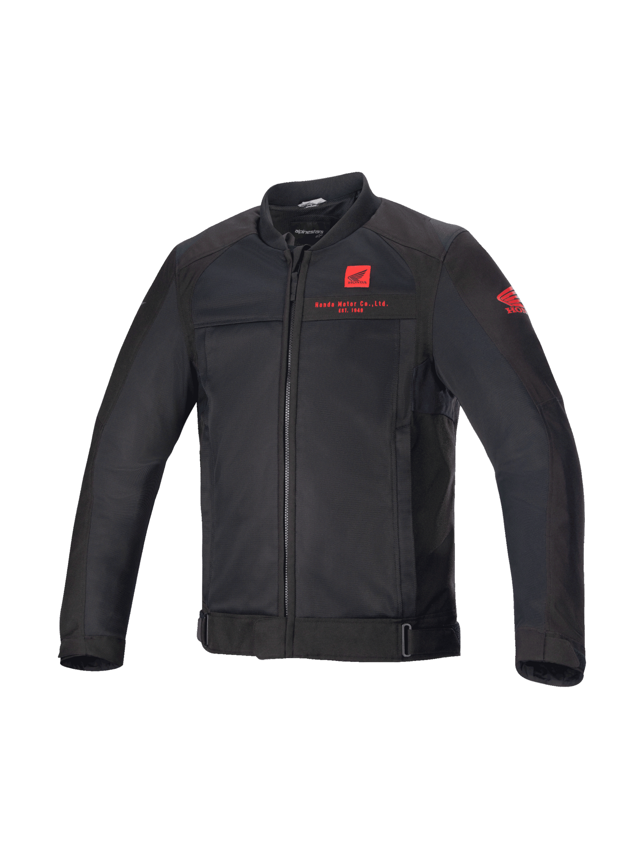 Alpinestars Honda Luc V2 Air Jacket, Urban Motorcycle Riding, Men's, Black and Red, Ventilated Textile Mesh.
