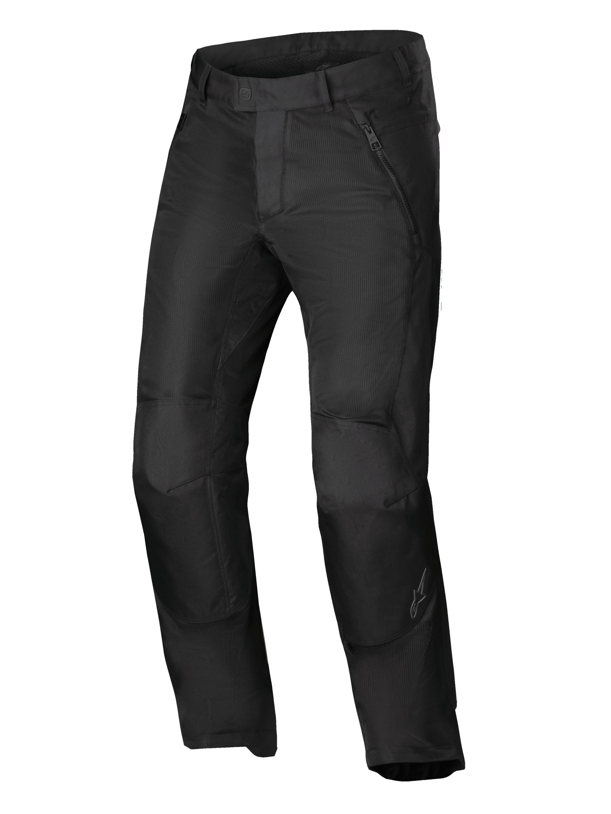 Alpinestars C-1 Air Pants, men's urban motorcycle textile pants in Black, CE Certified Class A airflow-oriented riding apparel with mesh panels