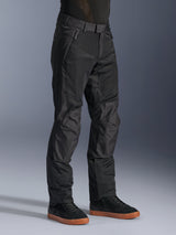 Alpinestars C-1 Air Pants, Urban Motorcycle Pants, Black, featuring breathable tech mesh panels and polyfabric construction, worn with black sneakers, clean and functional design for city riding.