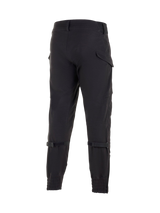Alpinestars Juggernaut Waterproof Pants, Men's Black Urban Motorcycle Pants with softshell construction and calf adjusters.