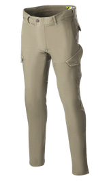 Alpinestars Caliber Slim Fit Tech Riding Pants, Motorcycle Riding Pants, Military Green, slim-fit silhouette with combat-style cargo pockets, stretch Cordura denim fabric, belt loops, and functional design for urban and road riding