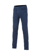 Alpinestars Cerium Tech Stretch Riding Denim, Men's Slim Fit Motorcycle Pants, Rinse Blue, CE Certified Nucleon Plus protection.