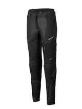 Alpinestars Stella Troop-Air Pants, Women's Motorcycle Pants, Black, featuring extensive mesh ventilation panels, zippered pockets, and technical sports-fit design with white Alpinestars logos