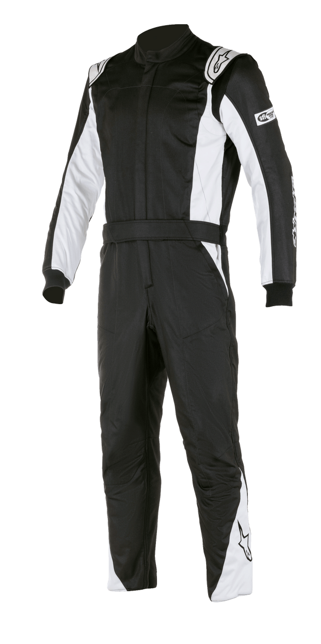 Alpinestars Atom Bootcut Suit SFI, front view.