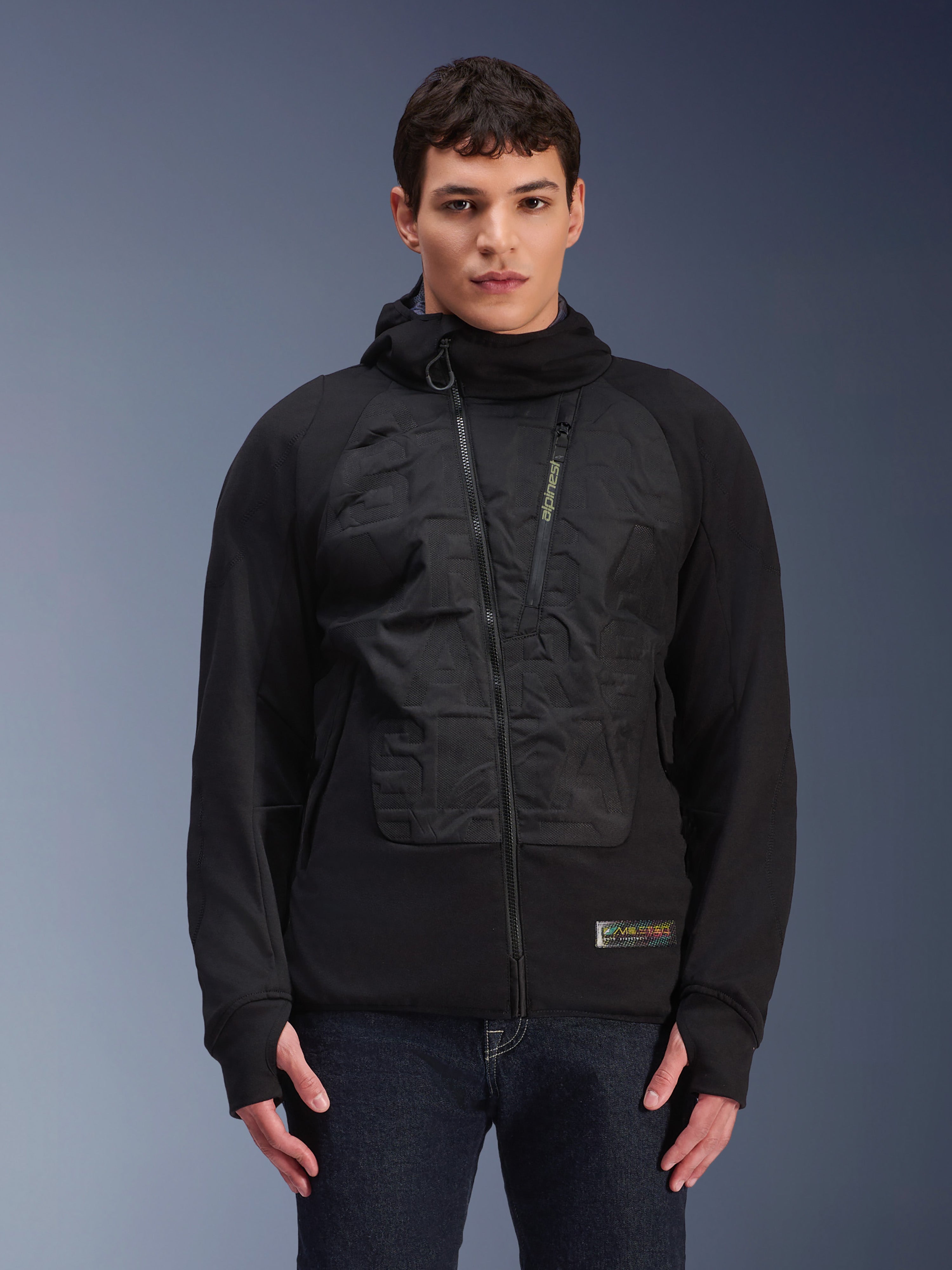 MO.ST.EQ Hybrid Hooded Jacket - RED URBAN CONTEMPORARY Textile Jackets