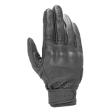 Alpinestars Dyno Leather Gloves, Black Motorcycle Gloves, Goat Leather Construction with Covered Hard Knuckle Protection, Perforated Ventilation on Fingers and Wrist, Velcro Strap Closure, Minimalistic Urban Design