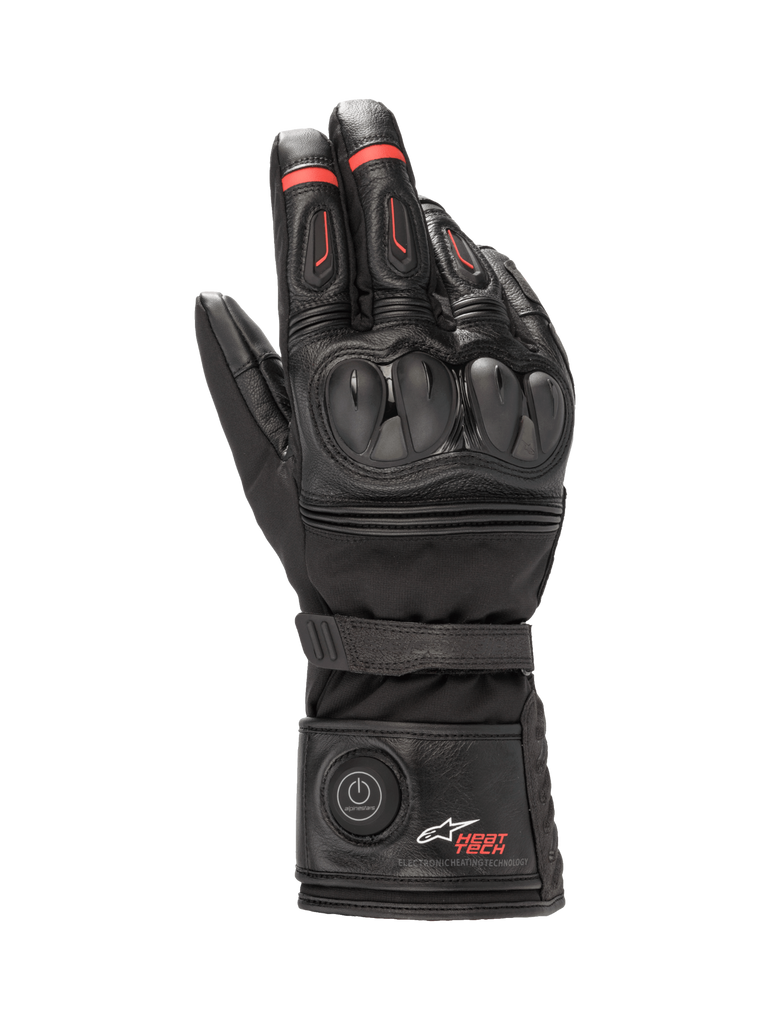 Alpinestars HT-7 Heat Tech Drystar Gloves - Motorcycle - Black with red accents - Upper hand view