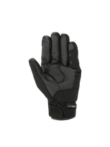 Alpinestars S-Max Drystar® Gloves, black waterproof motorcycle sport gloves for men with leather palm and short-cuff design.