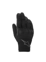 Alpinestars S-Max Drystar Gloves, gray and black anthracite waterproof short sport motorcycle gloves with knuckle protection.