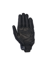 Alpinestars SP X 7 Gloves, black perforated leather motorcycle racing gloves with a reinforced palm slider.