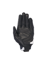 Alpinestars SP X 7 Gloves, Men's Motorcycle Sport Gloves, Black and White, perforated leather with sliders for road racing.