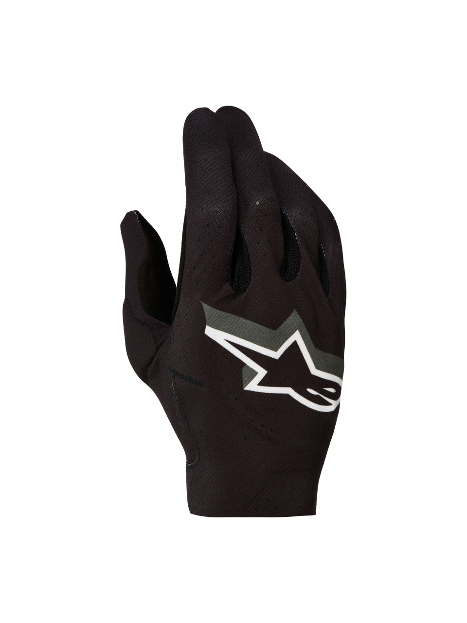 Alpinestars Supertech MX Gloves 2027, Men's Motocross Racing Gloves, Black and White, breathable textile construction.