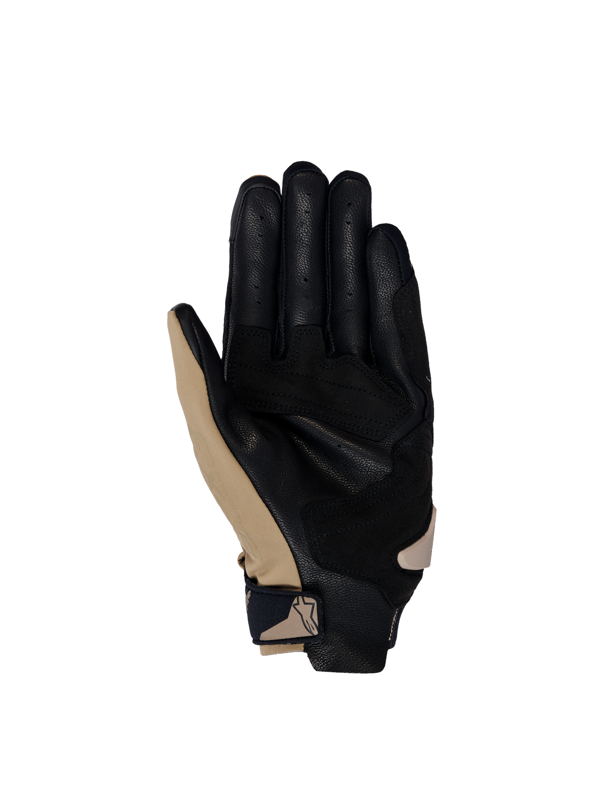 Alpinestars SP X 3 Men's Gloves, motorcycle sport racing gear in black and brown, featuring a perforated leather palm.