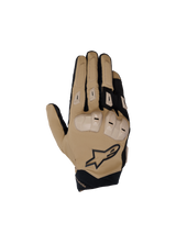 Alpinestars SP X 3 Motorcycle Racing Gloves for men, featuring TPU knuckle protection in Dark Khaki and Black.