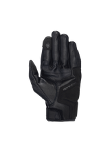Alpinestars Celer V3 Gloves, black goat leather motorcycle road riding gloves with touchscreen index finger.