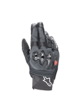 Alpinestars Morph Sport Gloves, black and gray motorcycle racing gloves with MorphTech Weave and impact knuckle protection.