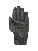 Alpinestars SPX AC V2 Gloves, Short Motorcycle Summer Gloves, Black, CE certified leather and mesh construction with hard palm slider and touchscreen fingertips