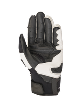 Alpinestars SPX AC V2 Gloves, Motorcycle Road Gloves, Black and White, CE Certified, premium leather and mesh construction with palm slider and touchscreen fingertips