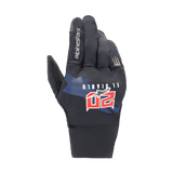 Alpinestars FQ20 Reef Monster Gloves for Men, Black and Red Urban Motorcycle Gloves with Fabio Quartararo graphics.