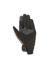 Alpinestars Copper Gloves, brown and black urban motorcycle gloves with reinforced suede palms and touchscreen fingertips.