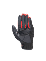 Alpinestars FQ20 SMX-1 Air V2 Monster Gloves, black and red leather motorcycle road gloves showing the palm grip.