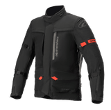 Alpinestars Altamira GORE-TEX Jacket, Men's Adventure Touring Motorcycle Jacket, Black and Bright Red, waterproof textile.