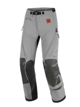 Alpinestars Nazca 3L GORE-TEX PRO Pants, adventure motorcycle pants, Dark Gray and Black, featuring reinforced knee panels, GORE-TEX PRO branding, and All Terra logo, technical design for off-road and touring